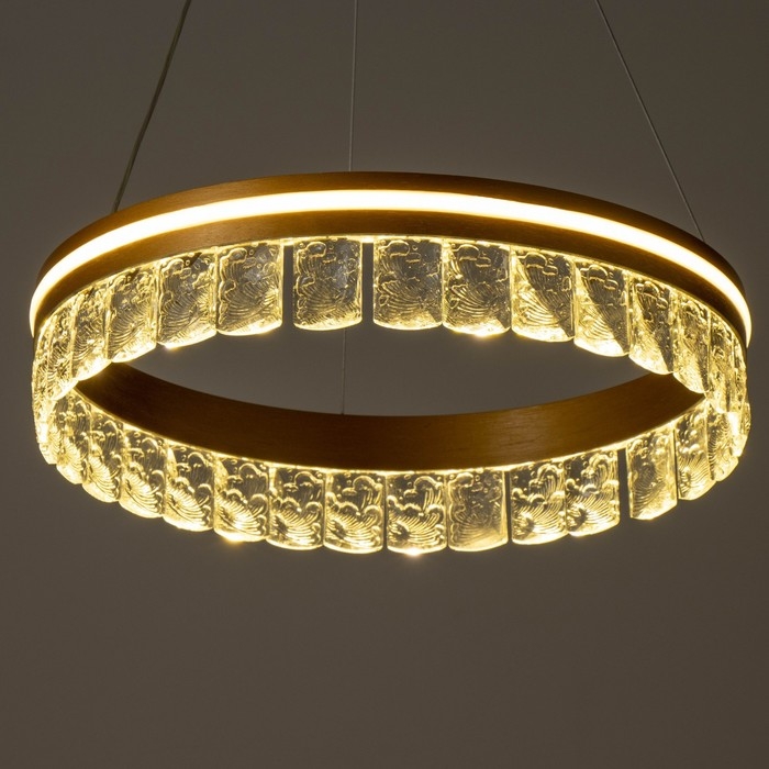 Светильник Светильник "Джес" LED 100Вт золото 39х39х9 см BayerLux