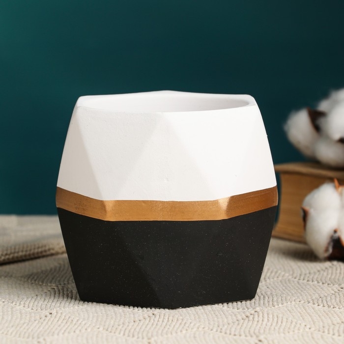 Кашпо  Кашпо "Ноа Многогранник" МИКС, 11х10см