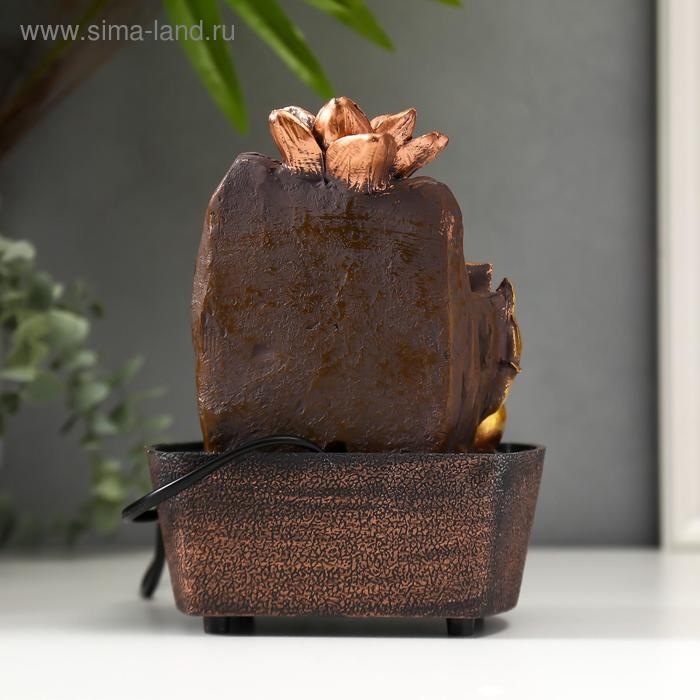 Фонтан настольный от сети Фонтан настольный от сети "Ганеша у водопада с лотосами" 20х16х13 см