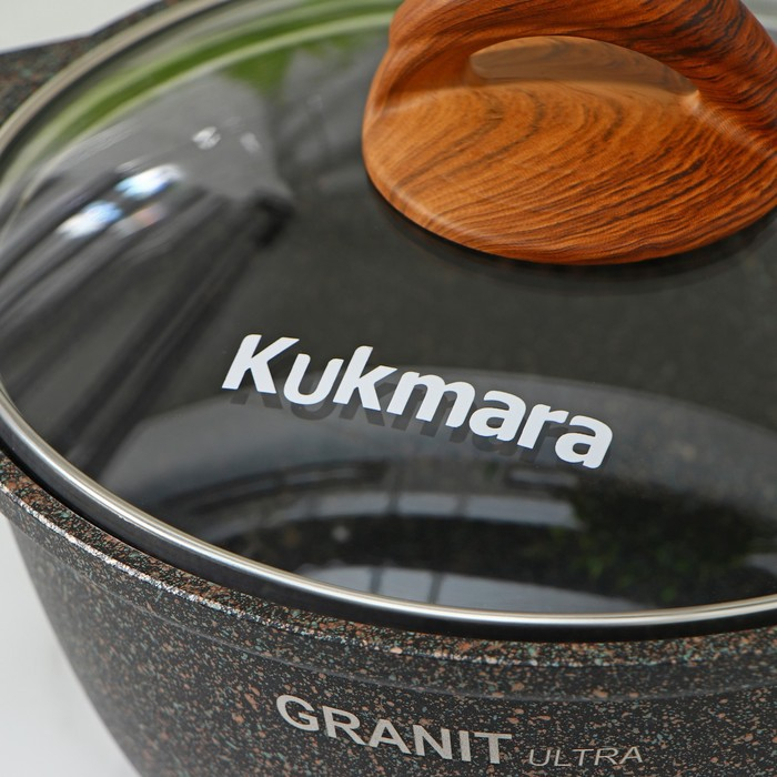 Кастрюля Granit ultra, 2 л, d=22.5 см, h=15.5 см, антипригарное покрытие, цвет коричневый Кастрюля Granit ultra, 2 л, d=22.5 см, h=15.5 см, антипригарное покрытие, цвет коричневый