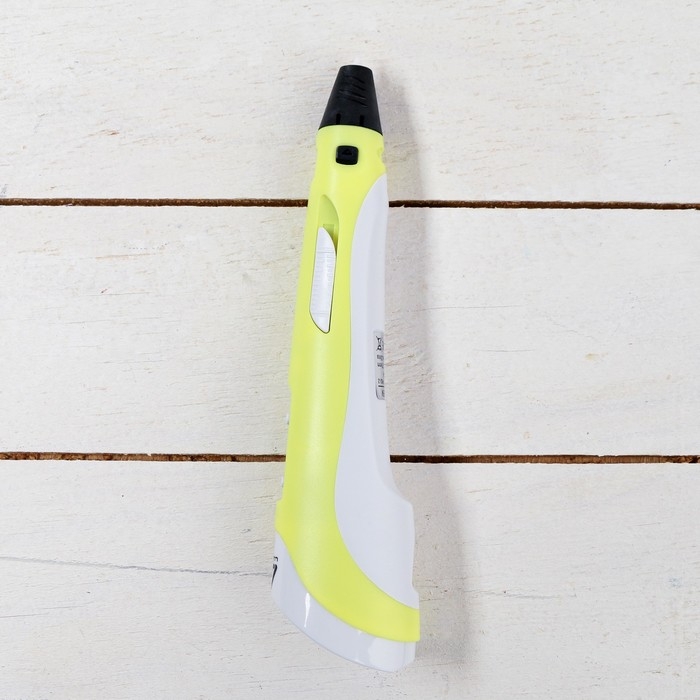 3D ручка Luazon, дисплей, работа с пластиком ABS и PLA, пластик в комплекте, жёлтая 3D ручка Luazon, дисплей, работа с пластиком ABS и PLA, пластик в комплекте, жёлтая