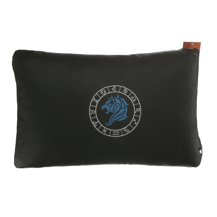 Подушка автомобильная МАТЕХ ЗНАКИ ЗОДИАКА LINE, ЛЕВ, 45 х 28 х 12 см, черный Подушка автомобильная МАТЕХ ЗНАКИ ЗОДИАКА LINE, ЛЕВ, 45 х 28 х 12 см, черный