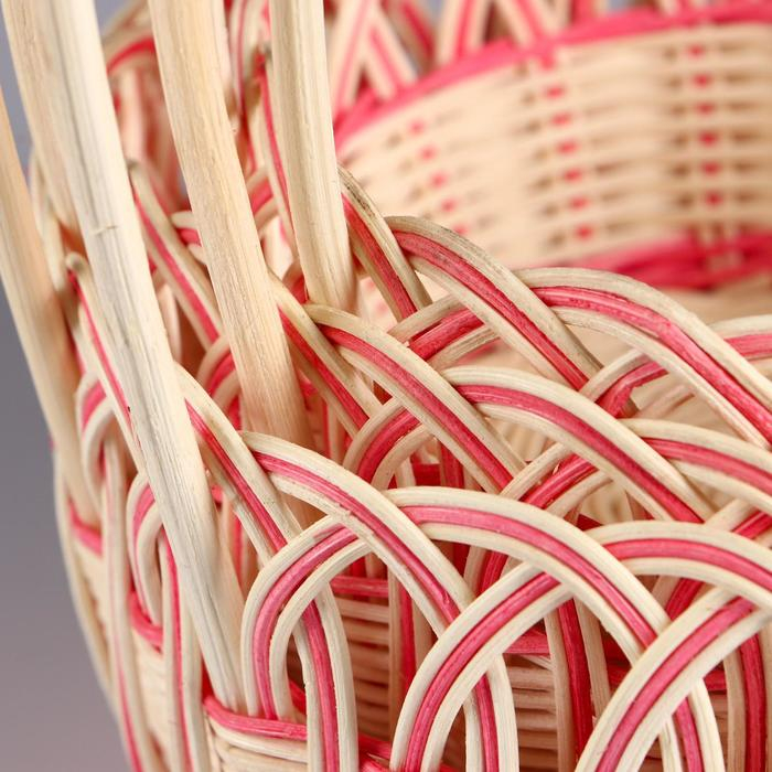 Набор корзин, 3 шт, 23&times;12/38 см, 21&times;11/37 см, 19&times;10/36 см, ротанг