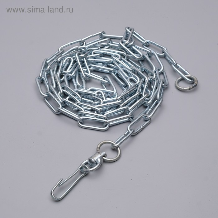 Цепь привязочная с длинным звеном, 32 х 4 мм, длина 3 м Цепь привязочная с длинным звеном, 32 х 4 мм, длина 3 м