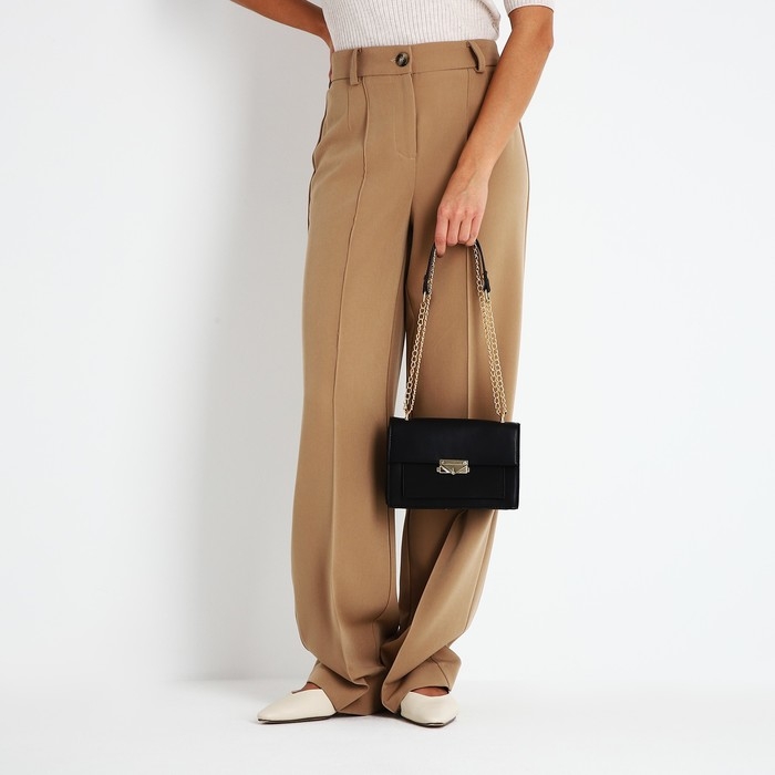 Сумка-мессенджер на клапане, цвет чёрный Сумка-мессенджер на клапане, цвет чёрный