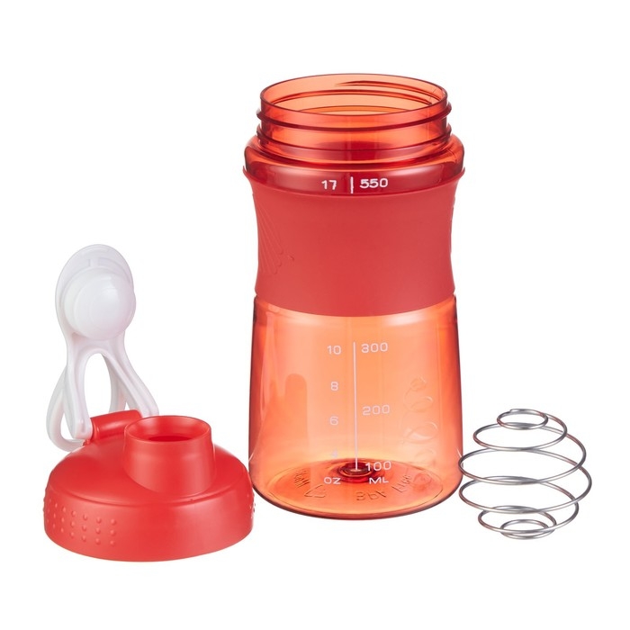 Шейкер спортивный для воды и спортивного питания, 550 мл, Work, Шейкер спортивный для воды и спортивного питания, 550 мл, Work, "Мастер К", 19.5 х 7.8 см