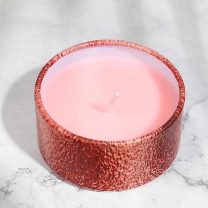 Ароматическая свеча в банке «Самая нежная», 2,5 х 4,8 см. Ароматическая свеча в банке «Самая нежная», 2,5 х 4,8 см.