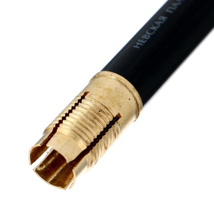 Удлинитель-держатель с резьбовой цангой для карандашей диаметром до 8 мм (для цветных, пастельных, чёрнографитных, акварельных и косметических карандашей), металлический, чёрный Удлинитель-держатель с резьбовой цангой для карандашей диаметром до 8 мм (для цветных, пастельных, чёрнографитных, акварельных и косметических карандашей), металлический, чёрный