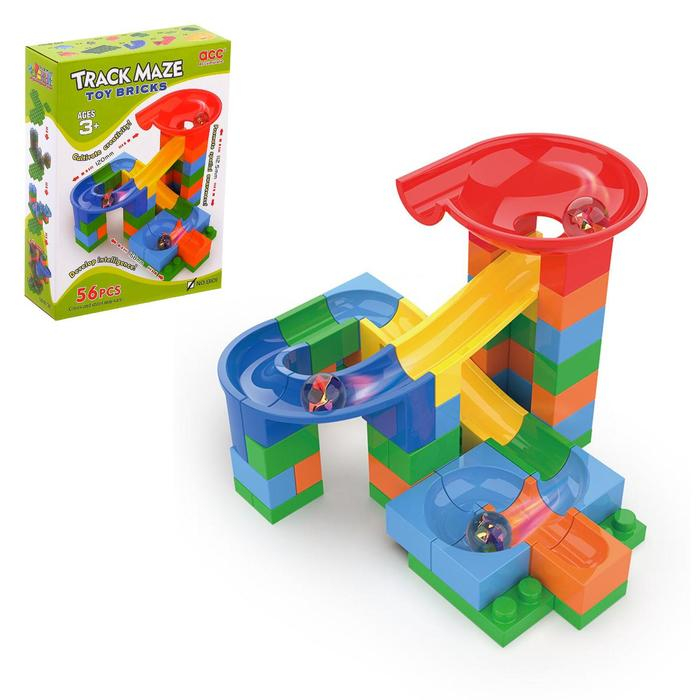 Конструктор блочный марблс «Турбошарики», 56 деталей Конструктор блочный марблс «Турбошарики», 56 деталей