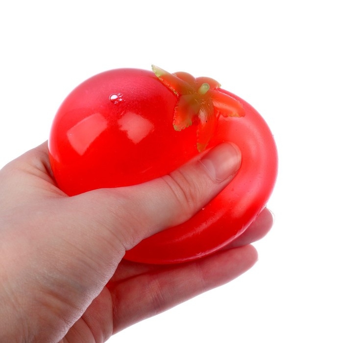 Тянущиеся игрушки Антистресс Помидорка, с жидкостью, в шоубоксе Тянущиеся игрушки Антистресс Помидорка, с жидкостью, в шоубоксе