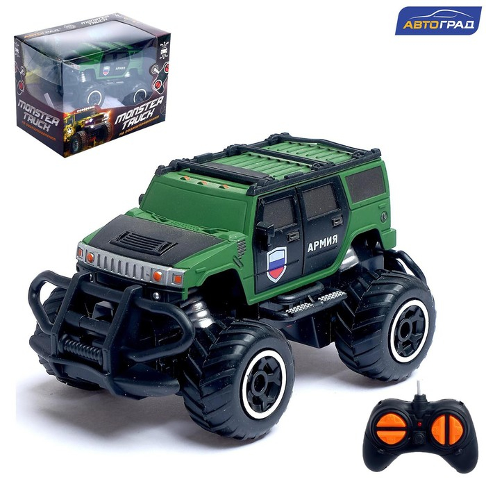 Джип «Армия», радиоуправляемый, световые эффекты, работает от батареек, цвет зелёный Джип «Армия», радиоуправляемый, световые эффекты, работает от батареек, цвет зелёный