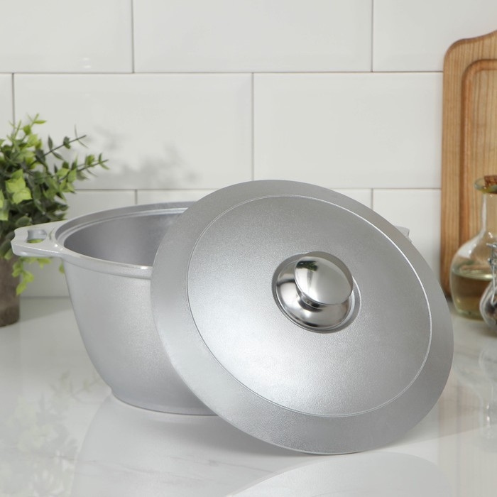 Кастрюля алюминиевая, 3 л, 30×24,5×12 см Кастрюля алюминиевая, 3 л, 30×24,5×12 см