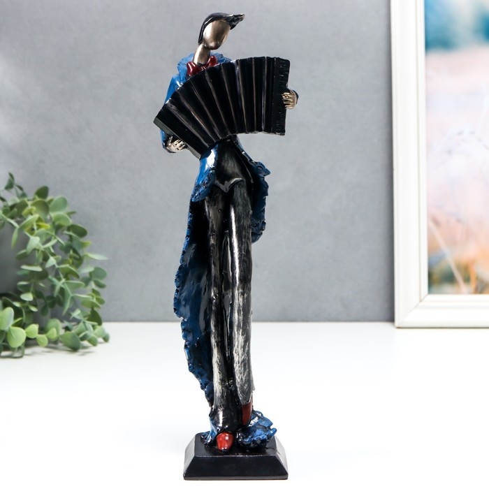 Сувенир полистоун  Сувенир полистоун "Ретро музыканты. Гармонист" 30х6,5х9 см