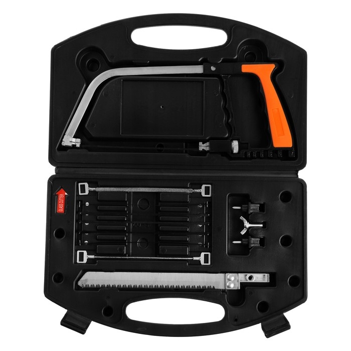 Набор с ножовкой ТУНДРА, универсальный, по дереву, пластику, металлу, стеклу, керамике Набор с ножовкой ТУНДРА, универсальный, по дереву, пластику, металлу, стеклу, керамике