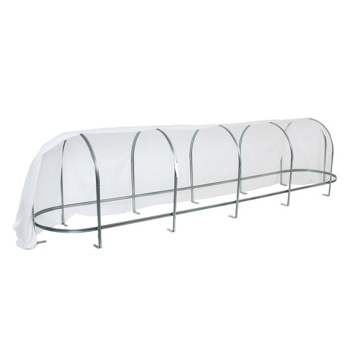 Парник, длина 5 м, оцинкованный профиль из 5 дуг, спанбонд 65 г/м², «Агрощит» Парник, длина 5 м, оцинкованный профиль из 5 дуг, спанбонд 65 г/м², «Агрощит»