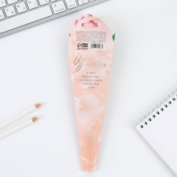 Ручка прикол шариковая синяя паста «Тюльпан» подарочная на 8 марта Ручка прикол шариковая синяя паста «Тюльпан» подарочная на 8 марта