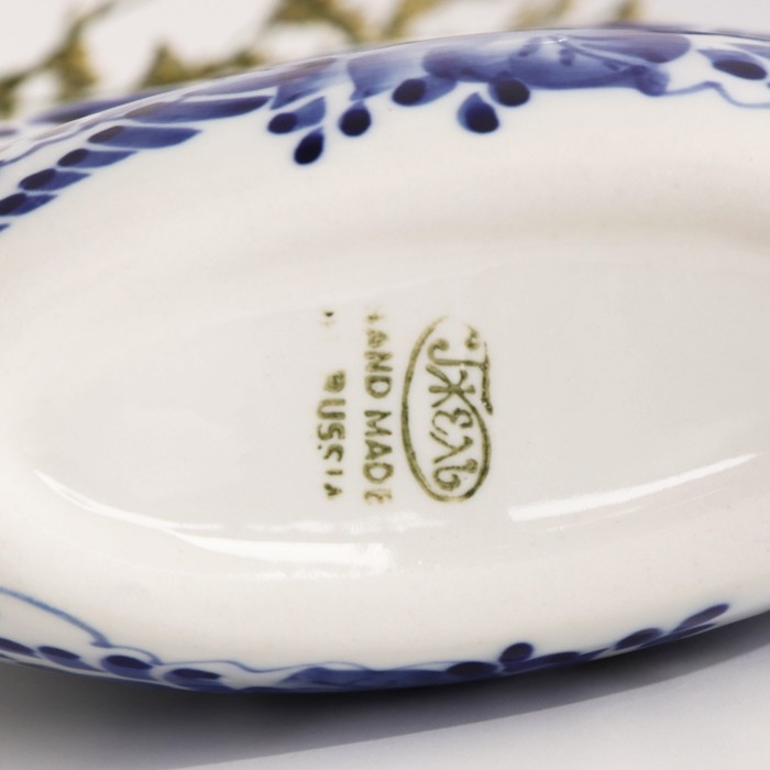 Салфетница «Ракушка», ажурная, гжель Салфетница «Ракушка», ажурная, гжель