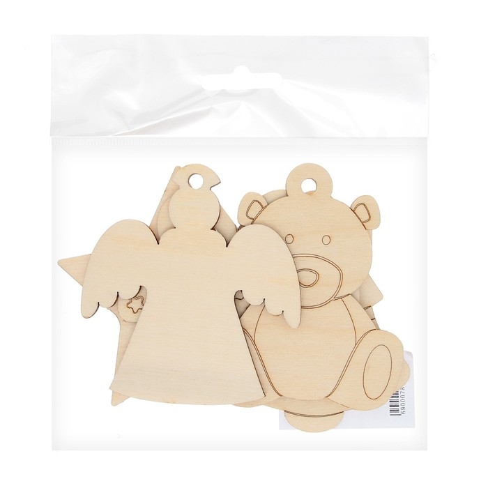 Набор для творчества «Роспись по дереву» 5 шт., с ленточкой Набор для творчества «Роспись по дереву» 5 шт., с ленточкой