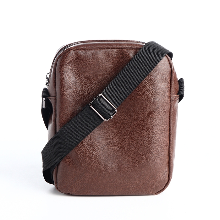 Сумка мужская на молнии, цвет коричневый Сумка мужская на молнии, цвет коричневый