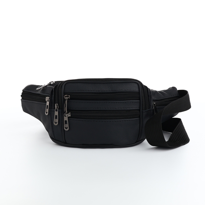 Поясная сумка на молнии, цвет чёрный Поясная сумка на молнии, цвет чёрный