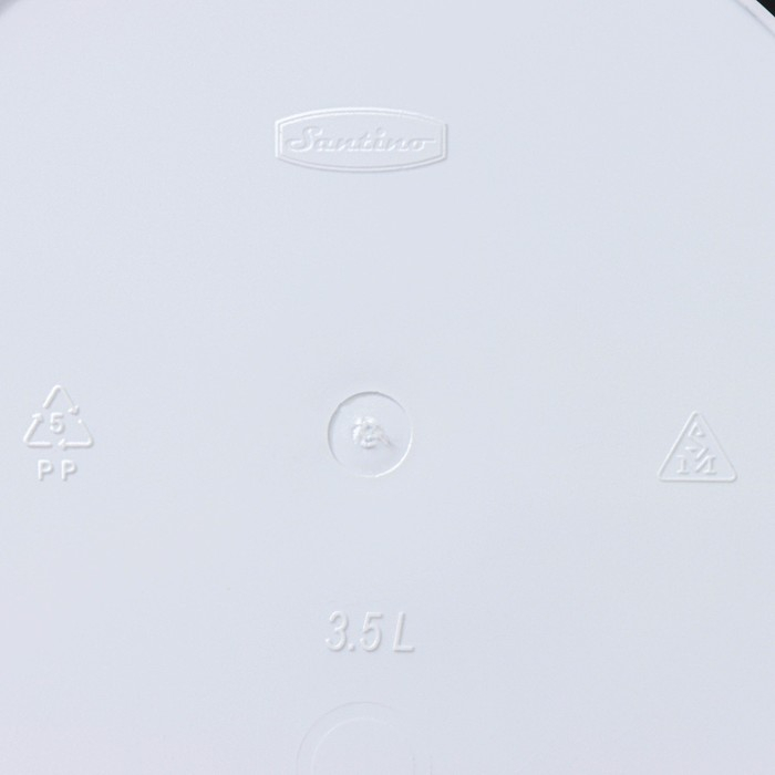 Кашпо для цветов со вставкой «Арте», 3,5 л, цвет бело-чёрный