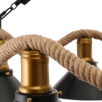 Люстра 85209/6 E27 40Вт черный 76х76х58-112 см BayerLux