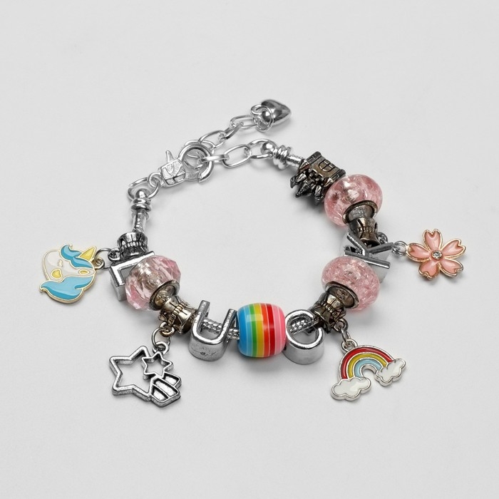 Набор для создания браслетов «Адвент календарь» единорог, 25 предметов, цветной