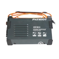 Аппарат сварочный инверторный Patriot WM180D, 220 В, 7.8 кВт, 20-180 А, электроды 1.6-4 мм