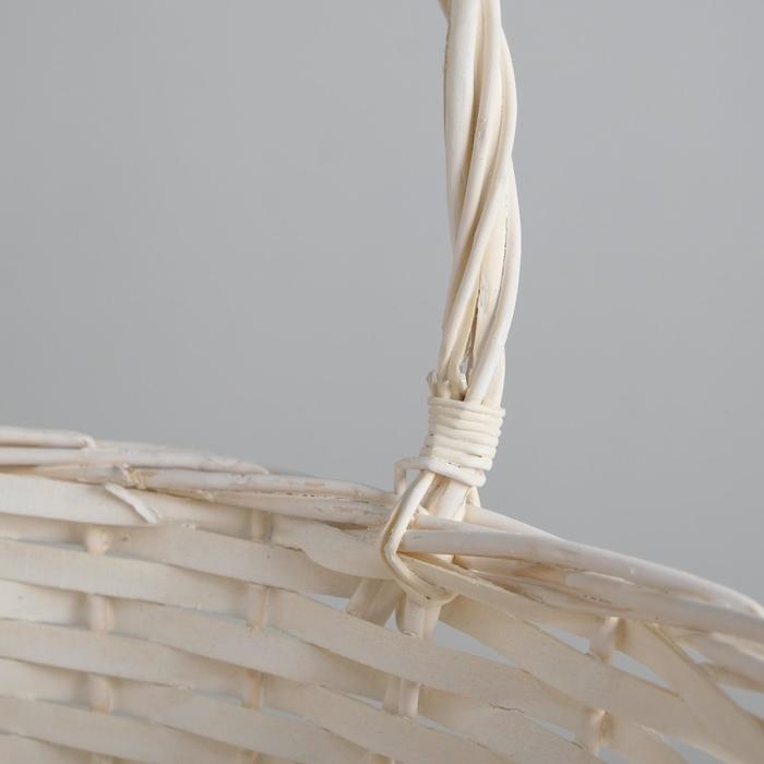 Корзина плетеная, ива, 30х21х12х25 см, белый Корзина плетеная, ива, 30х21х12х25 см, белый