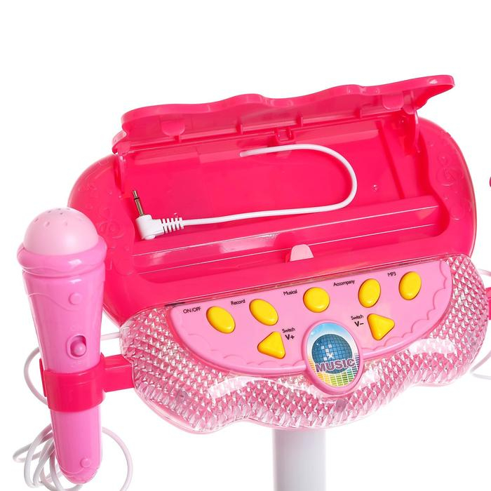 Микрофон на стойке «Дуэт» 2 микрофона, МИКС Микрофон на стойке «Дуэт» 2 микрофона, МИКС