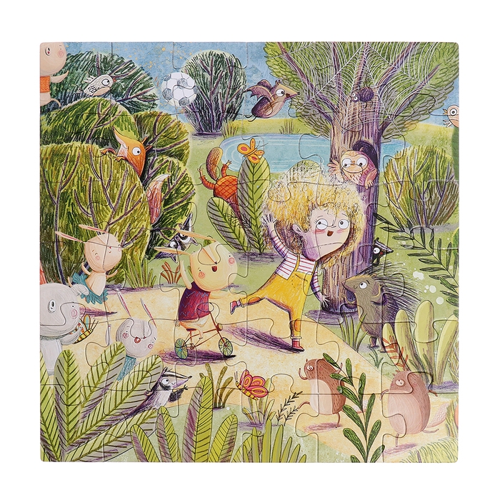 Пазлы 4 в 1 «Чудесный день», 25, 36, 49, 64 элемента