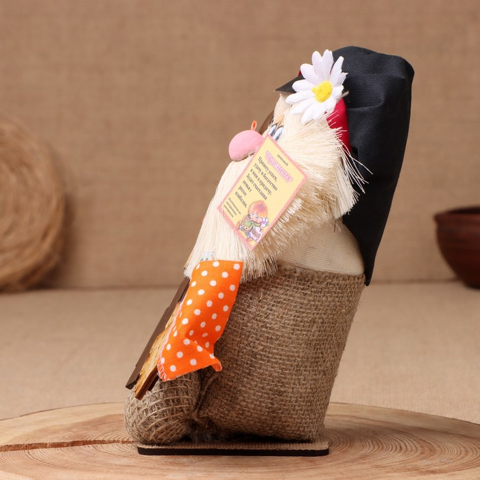 Оберег-домовой Оберег-домовой "Кузя в кепке, с топором ", 30х20х15 см, микс