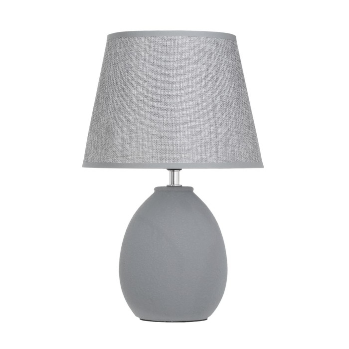 Лампа настольная Лампа настольная "Джия" 1х40Вт Е14 серый 22х22х34см