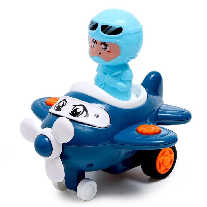 Самолет инерционный «Лайнер», работает от нажатия, МИКС Самолет инерционный «Лайнер», работает от нажатия, МИКС