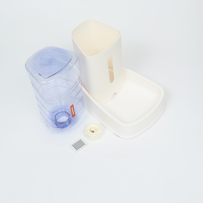 Автопоилка с угольным фильтром, нескользящие ножки 3,8 л, белая Автопоилка с угольным фильтром, нескользящие ножки 3,8 л, белая