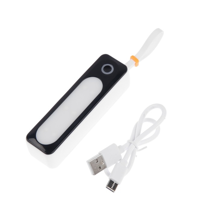 Внешний аккумулятор DX151, 5000 мАч, USB, Type-C, кабель Type-C, фонарь, белый Внешний аккумулятор DX151, 5000 мАч, USB, Type-C, кабель Type-C, фонарь, белый