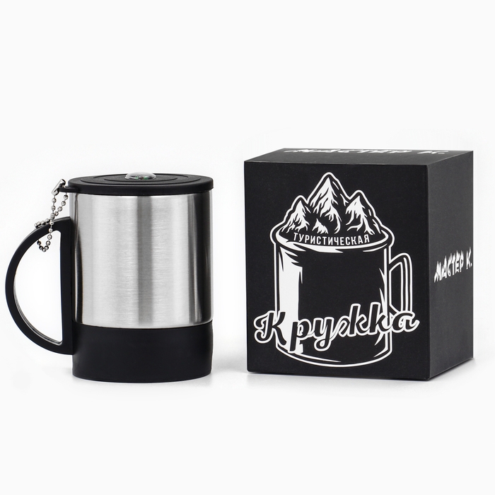 Термокружка, 180 мл, Туризм  Термокружка, 180 мл, Туризм "Эйлат", сохраняет тепло 2 ч, 10 х 9 см, компас