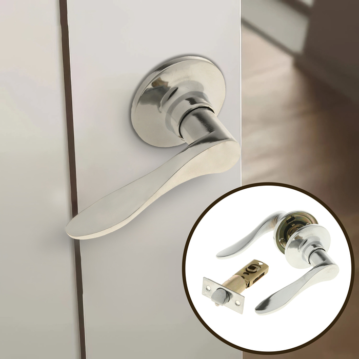 Защелка (мод.3187), межкомнатная, цвет хром Защелка (мод.3187), межкомнатная, цвет хром