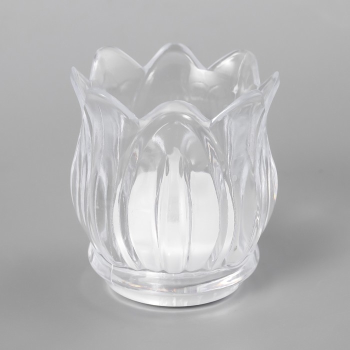 Ночник Ночник "Свеча" LED от батареек 3хAG13 белый 6,5х6,5х7 см RISALUX