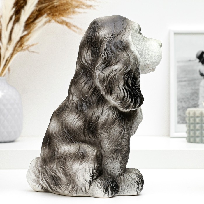 Копилка Копилка "Собака с медалью" черная, 25см