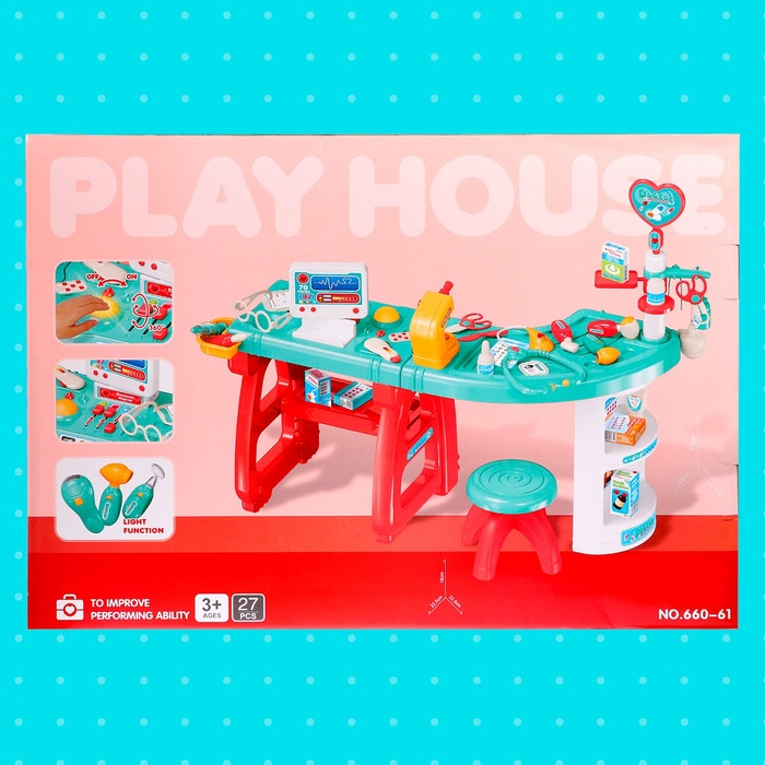 Игровой модуль на ножках «Врачебный кабинет» Игровой модуль на ножках «Врачебный кабинет»