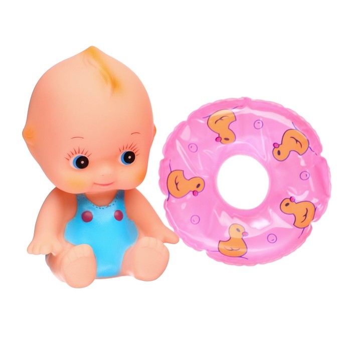 Набор резиновых игрушек для ванны «Пупс в ванне», с пищалкой, 6 шт, цвет МИКС, Крошка Я Набор резиновых игрушек для ванны «Пупс в ванне», с пищалкой, 6 шт, цвет МИКС, Крошка Я