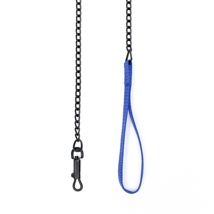 Поводок металлический, 120 см х 2 мм, черный Поводок металлический, 120 см х 2 мм, черный