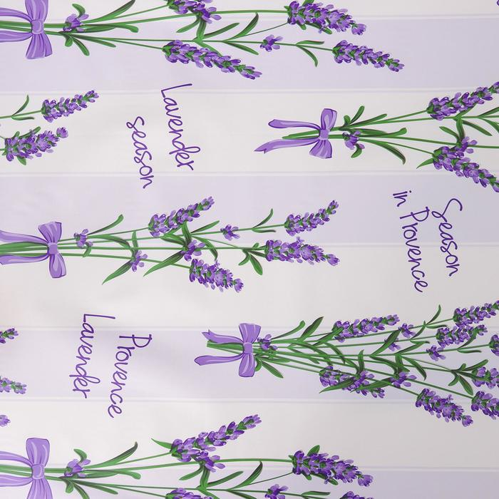 Клеёнка на стол Доляна «Лаванда», на тканевой основе, рулон 20 метров, ширина 137 см, общая толщина 0,22 мм Клеёнка на стол Доляна «Лаванда», на тканевой основе, рулон 20 метров, ширина 137 см, общая толщина 0,22 мм