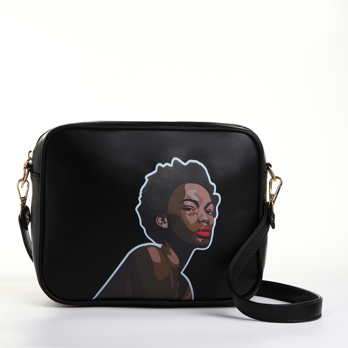 Сумка женская через плечо TEXTURA, маленького размера, цвет чёрный Сумка женская через плечо TEXTURA, маленького размера, цвет чёрный