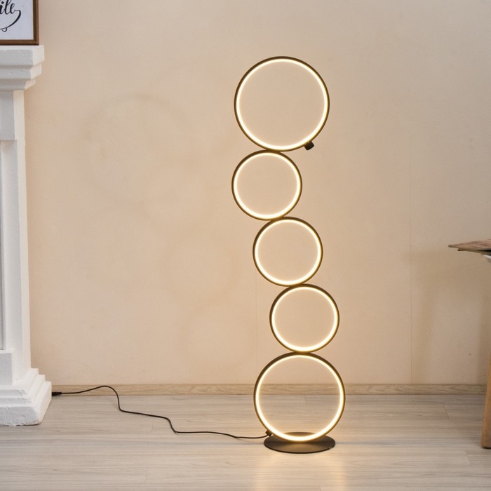 Торшер 16662/1BK LED 45Вт черный 30х30х115 см