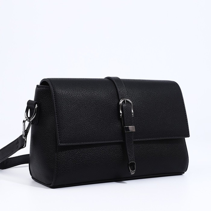 Сумка-мессенджер на магните, цвет чёрный Сумка-мессенджер на магните, цвет чёрный