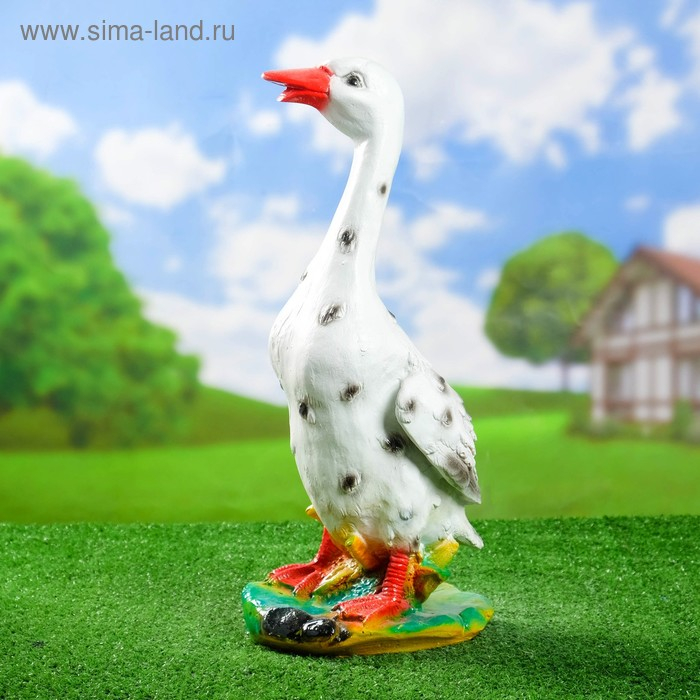Садовая фигура Садовая фигура "Гусь станина" 20х20х48см