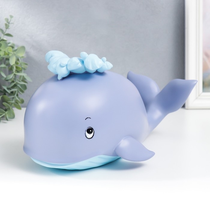 Сувенир полистоун подставка под бутылку Сувенир полистоун подставка под бутылку "Голубой кит" 14,5х18х27 см