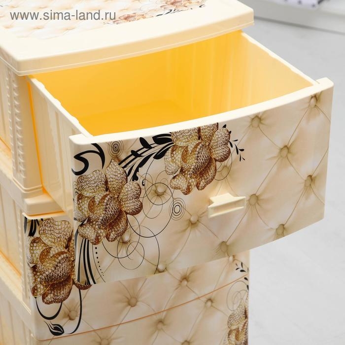 Комод 4-х секционный «Декор. Барокко», цвет слоновая кость Комод 4-х секционный «Декор. Барокко», цвет слоновая кость